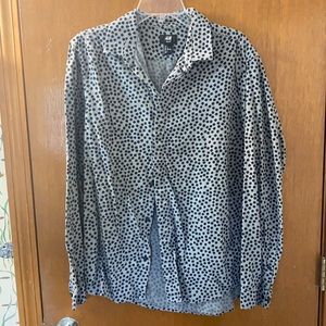 H&M Polka Dot Button Down Shirt